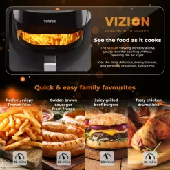 Vortx Vizion 7 Litre Manual Air Fryer -Kitchen appliances fit 529