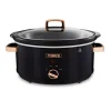 Rose Gold 6.5 Litre Slow Cooker Black And Rose Gold