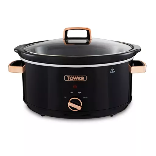 Rose Gold 6.5 Litre Slow Cooker Black And Rose Gold 1 Rose Gold 6.5 Litre Slow Cooker Black And Rose Gold