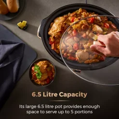 Rose Gold 6.5 Litre Slow Cooker Black And Rose Gold 16 Rose Gold 6.5 Litre Slow Cooker Black And Rose Gold -Kitchen appliances fit 544