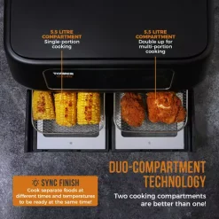 Vortx Vizion 11L Digital Dual Air Fryer Oven -Kitchen appliances fit 557