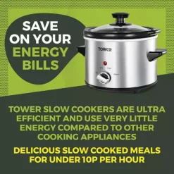 1.5 Litre Stainless Steel Slow Cooker -Kitchen appliances fit 609