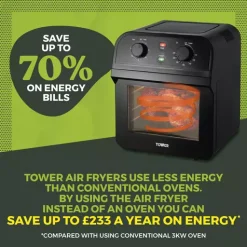 12 Litre Manual Air Fryer Oven -Kitchen appliances fit 690