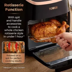 Xpress Pro 2000w 11 Litre 5-in-1 Rose Gold Digital Air Fryer Oven -Kitchen appliances fit 699