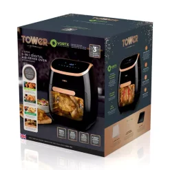 Xpress Pro 2000w 11 Litre 5-in-1 Rose Gold Digital Air Fryer Oven -Kitchen appliances fit 708