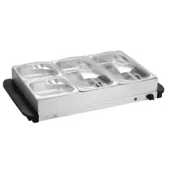 4 Tray Buffet Server Silver