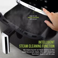 Vortx 1700W 7L Steam Air Fryer Black Digital 15 Vortx 1700W 7L Steam Air Fryer Black Digital -Kitchen appliances fit 732