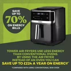 Vortx 1700W 7L Steam Air Fryer Black Digital 18 Vortx 1700W 7L Steam Air Fryer Black Digital -Kitchen appliances fit 735