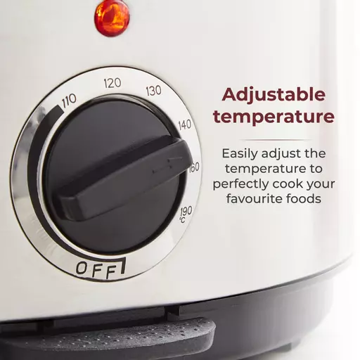 1.5 Litre 1000W Deep Fat Fryer Stainless Steel 4 1.5 Litre 1000W Deep Fat Fryer Stainless Steel - Image 4