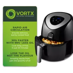 Vortx 4.3 Litre Digital Air Fryer -Kitchen appliances fit 78