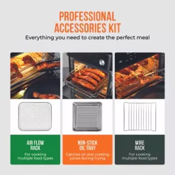 Vortx Platinum 13L Air Fryer Oven With Steam Cooking Functions -Kitchen appliances fit 8