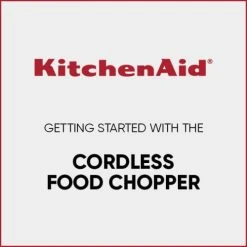 KitchenAid Matte Black Cordless Food Chopper -Kitchen appliances kitchenaid cordless food chopper getting started video thumb